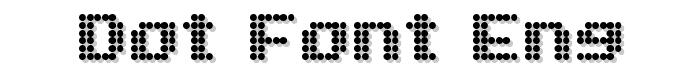 Dot Font Eng font